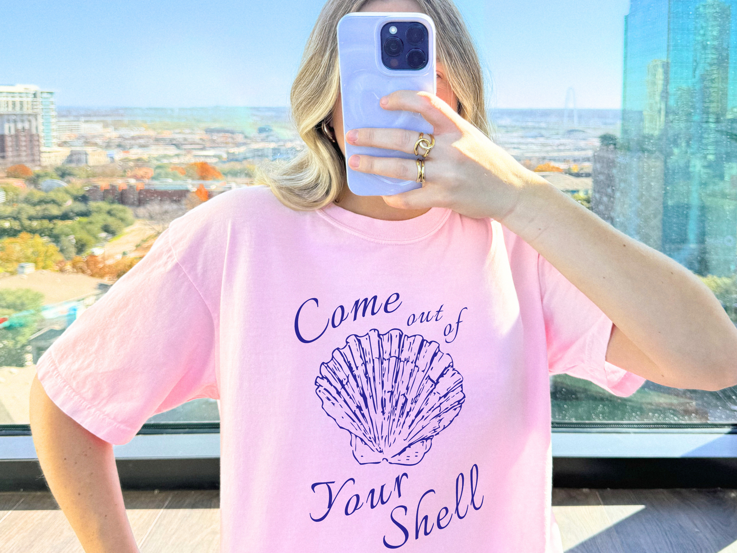 🐚 Seashell Mental Health Statement Tee