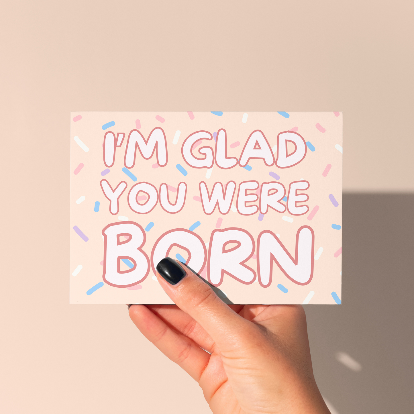 SWEET BIRTHDAY SPRINKLE ART Birthday Greeting Card