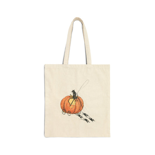 Whimsical Pumpkin Tote Bag, Fall Accessory, Halloween Gift, Everyday Shopper, Eco-Friendly Tote, Cute Canvas Bag