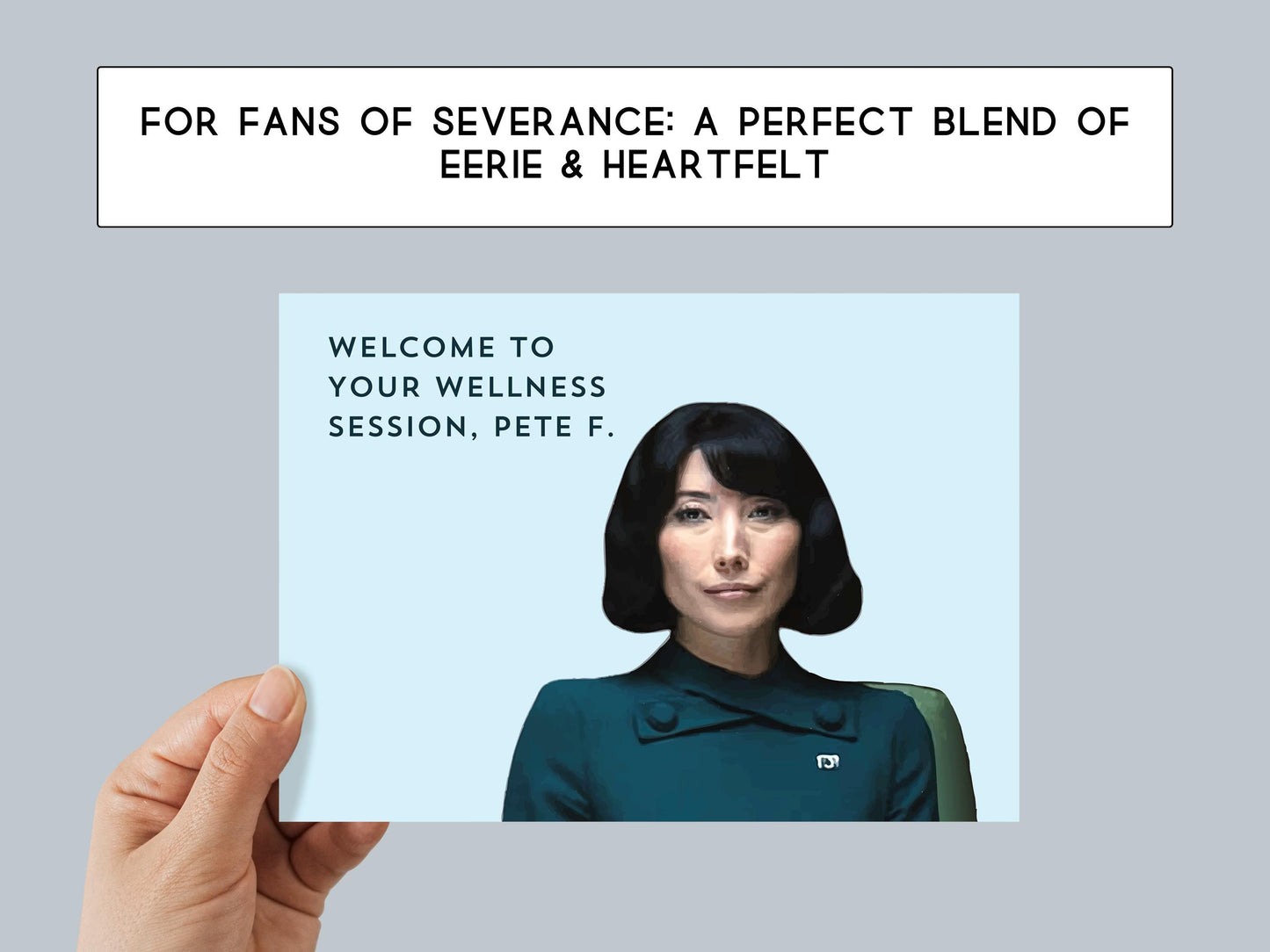 💧Custom Severance-Inspired Card - Personalized Lumon Wellness Session Greeting