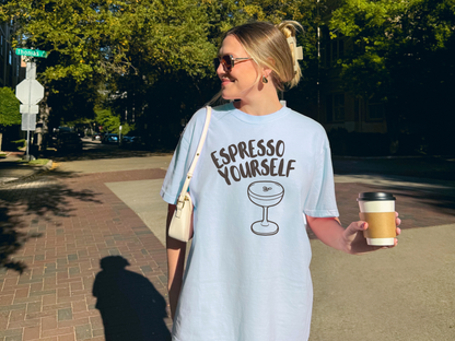 🍸 Espresso Martini Coffee Lover Pun Tee