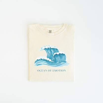 OCEAN OF EMOTION Watercolor Mental Health Tee