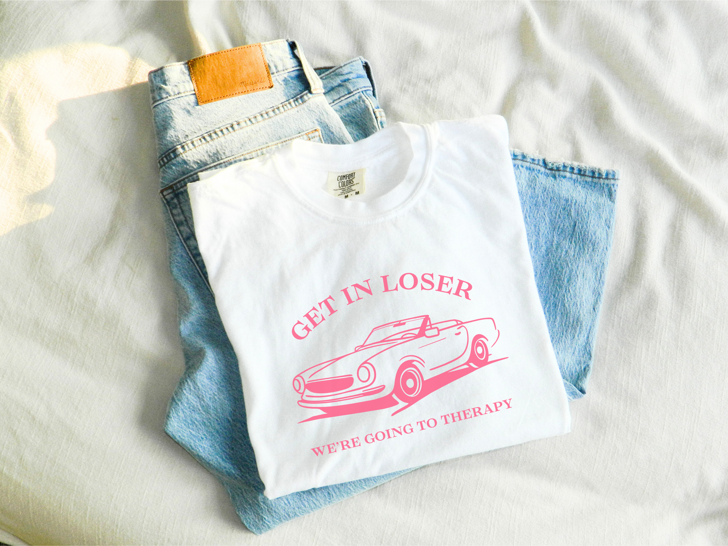 🚗 Get in Loser Mean Girls Therapy Tee