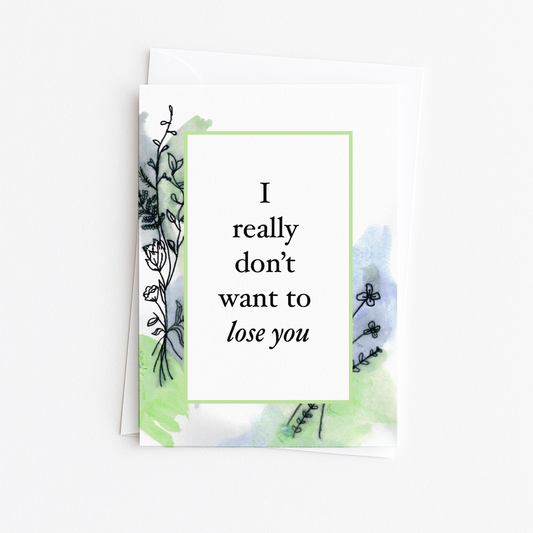 APOLOGY RELATIONSHIP Watercolor Greeting Card