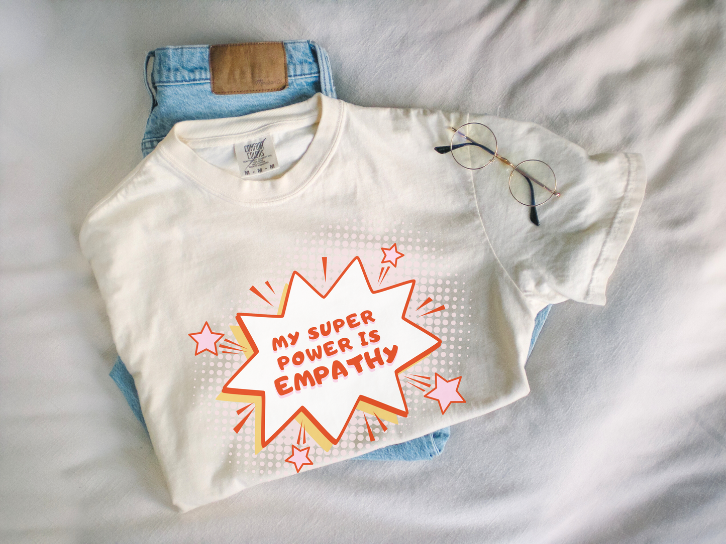💥 Empathy Super Power Comic Style Tee
