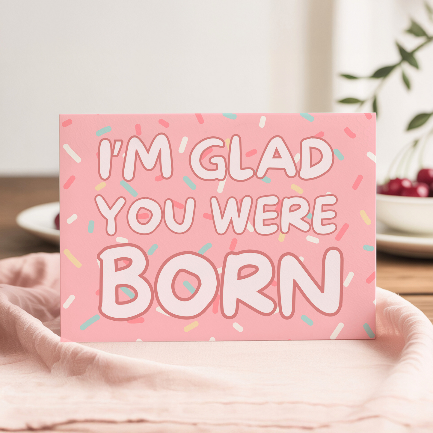 SWEET BIRTHDAY SPRINKLE ART Birthday Greeting Card