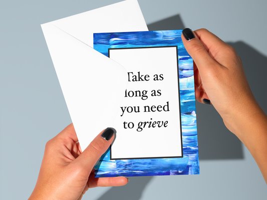 Sympathy Handmade Greeting Card for Grief and Loss