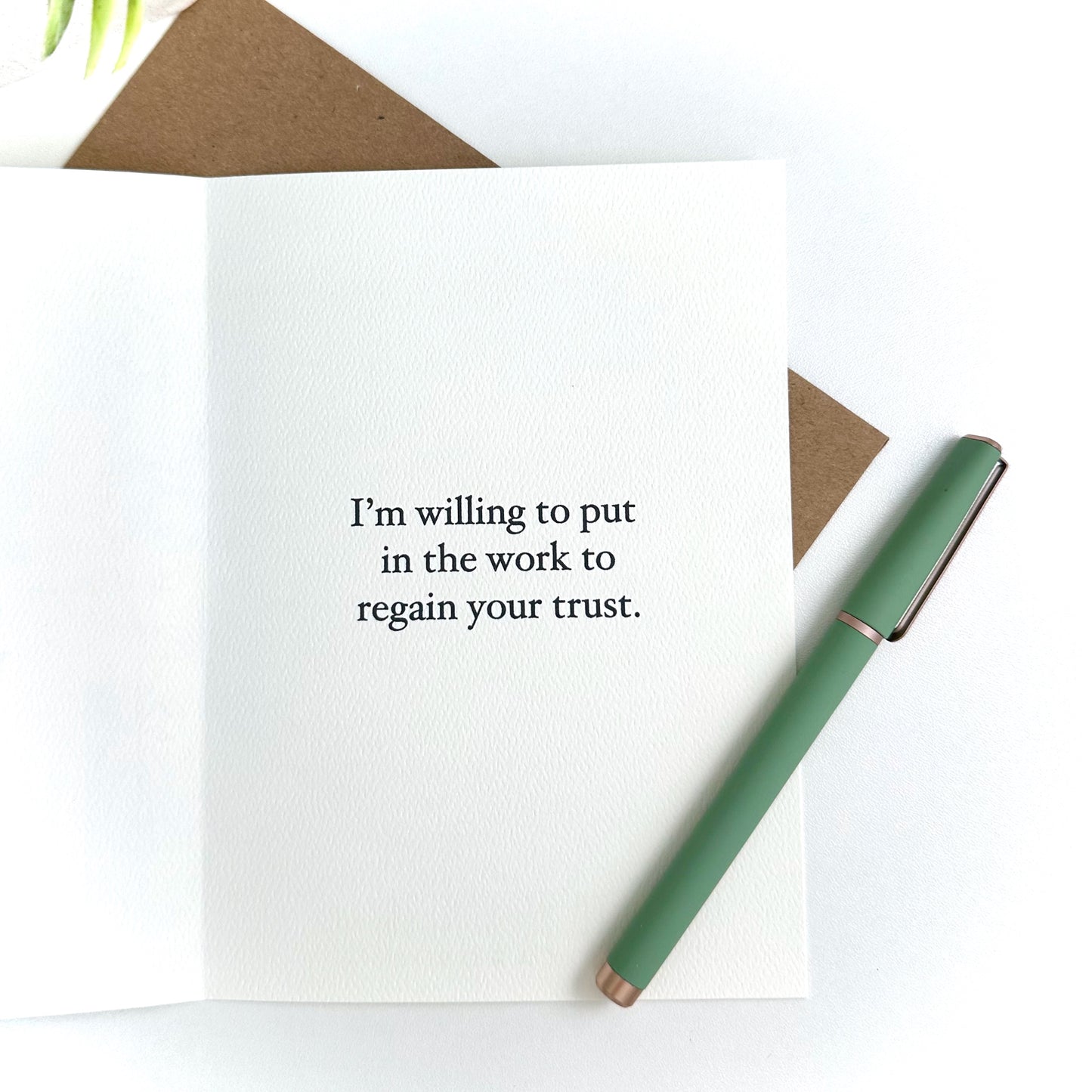Apology Breakup Relationship Greeting Card
