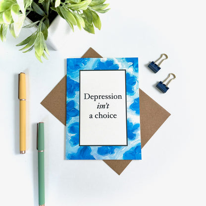Depression Sympathy and Support Friendship Greeting Card