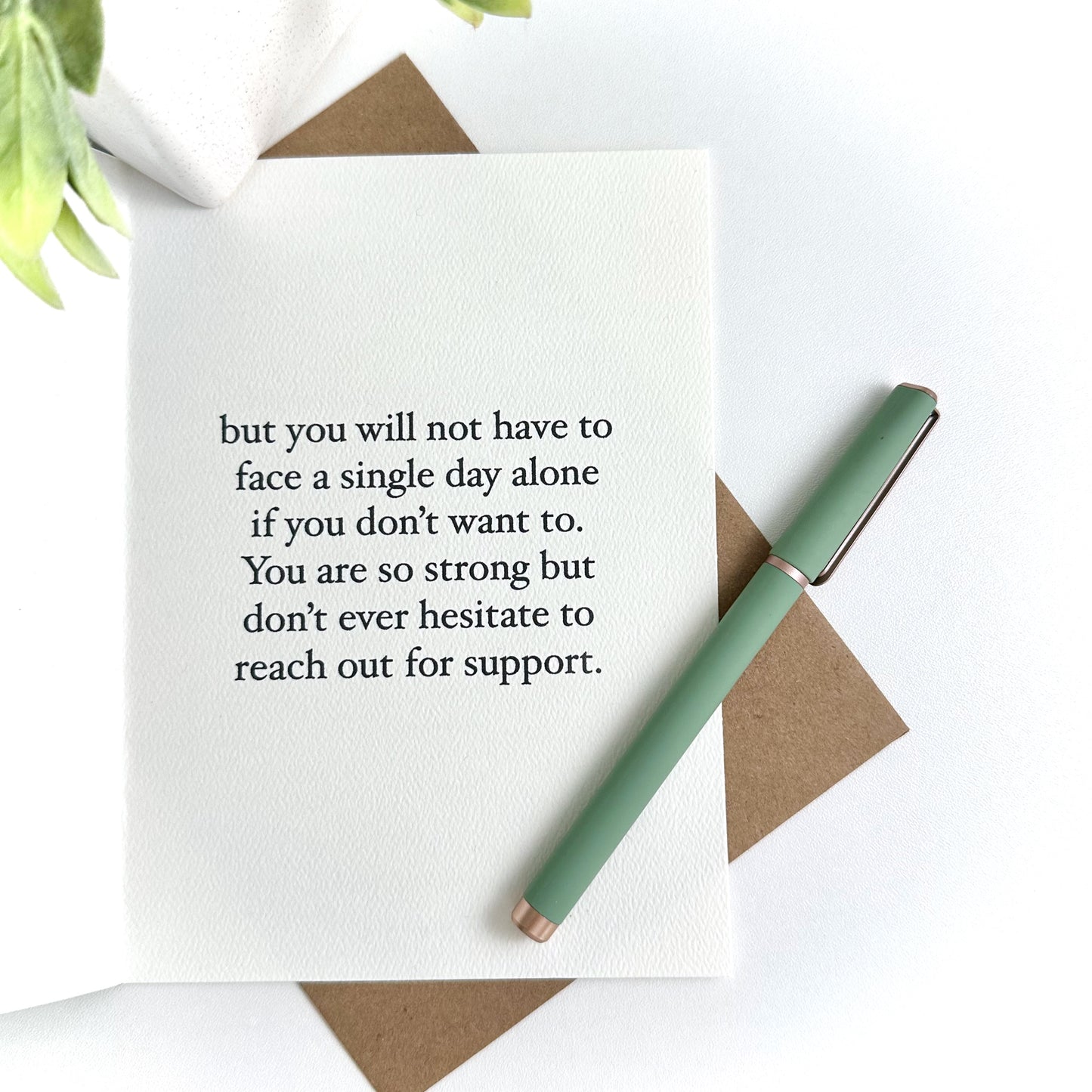 Sympathy and Support Cancer or Illness Greeting Card