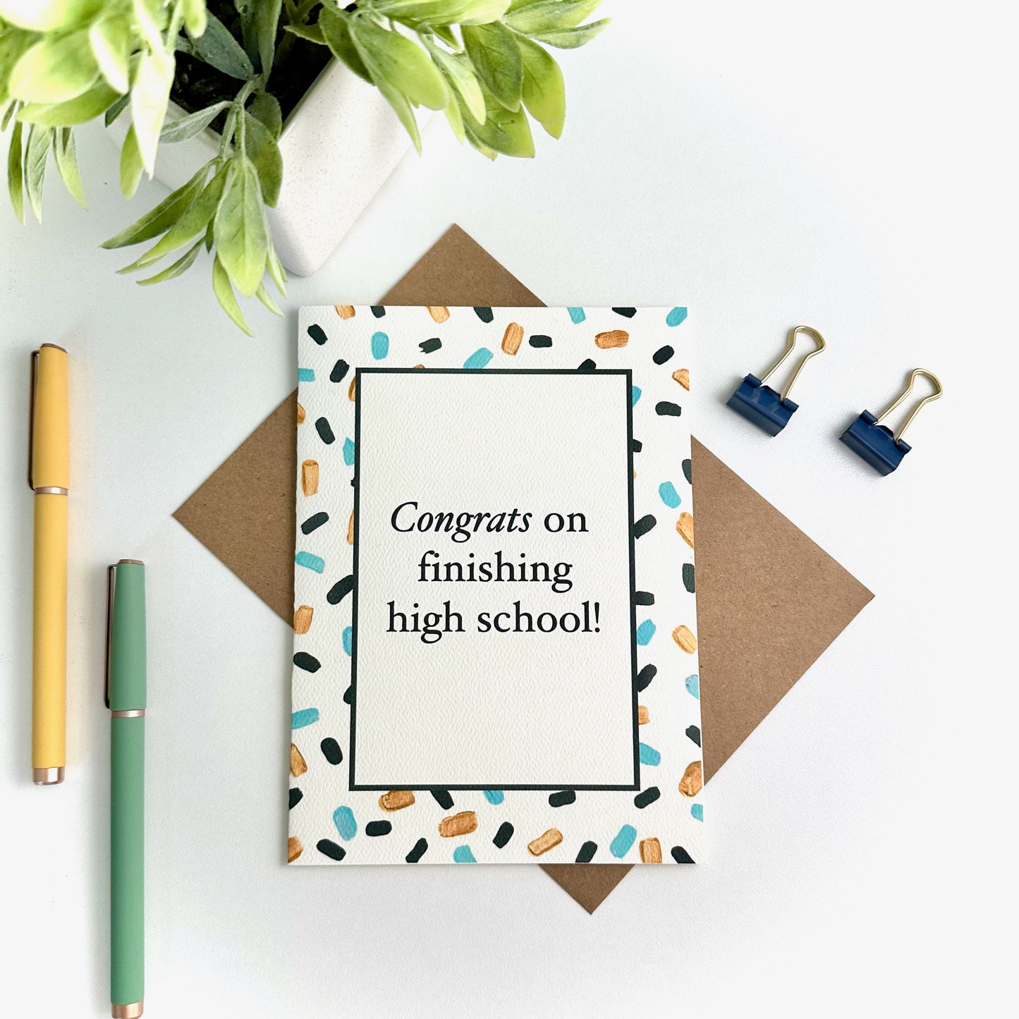 High School Graduation Congrats Greeting Card