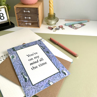 Thinking of You and Miss You Greeting Card
