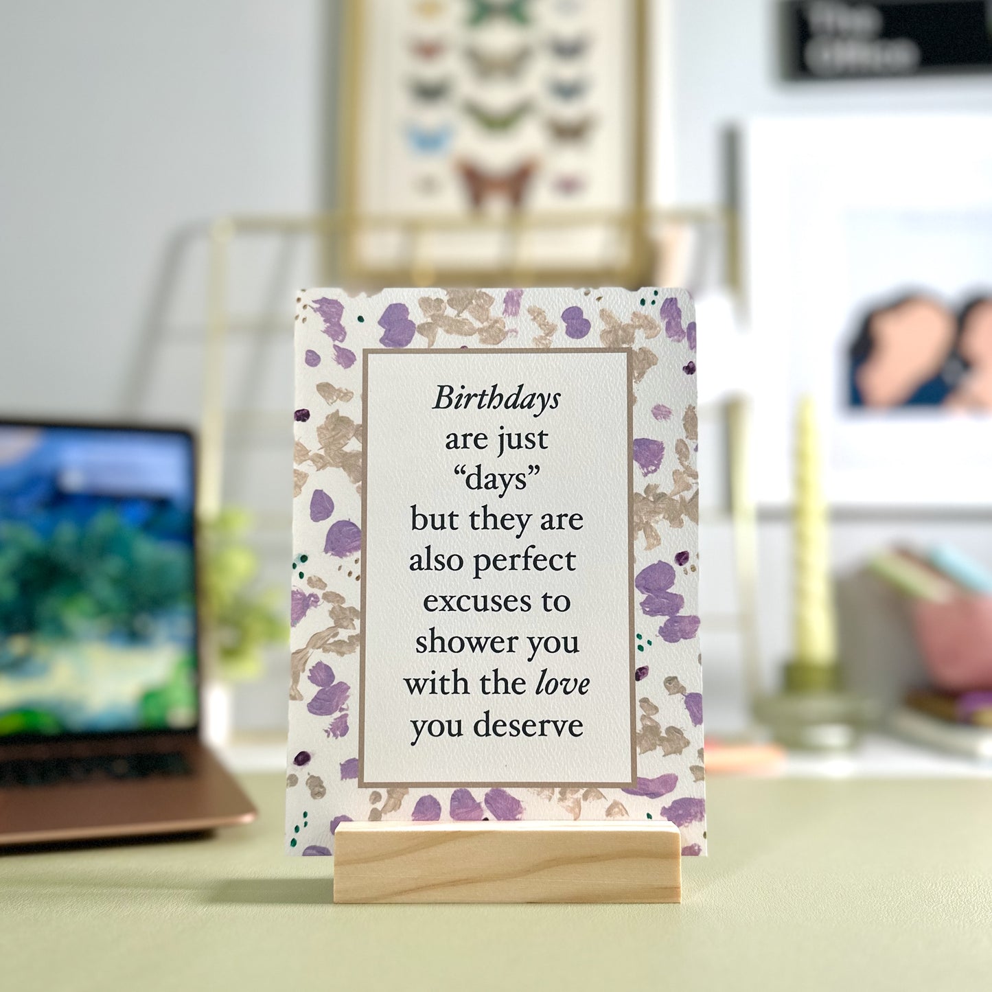 Happy Birthday for Him or Her Romantic Greeting Card