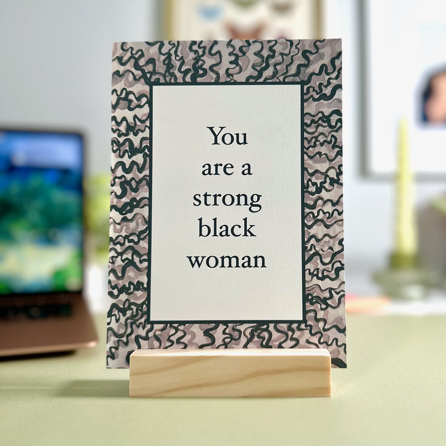 Black Women Empowerment and Friendship Greeting Card
