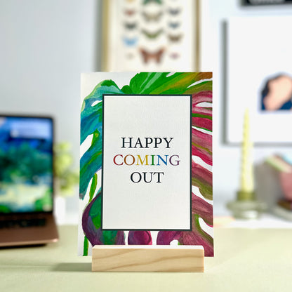 Happy Coming Out LGBTQ Congrats Greeting Card