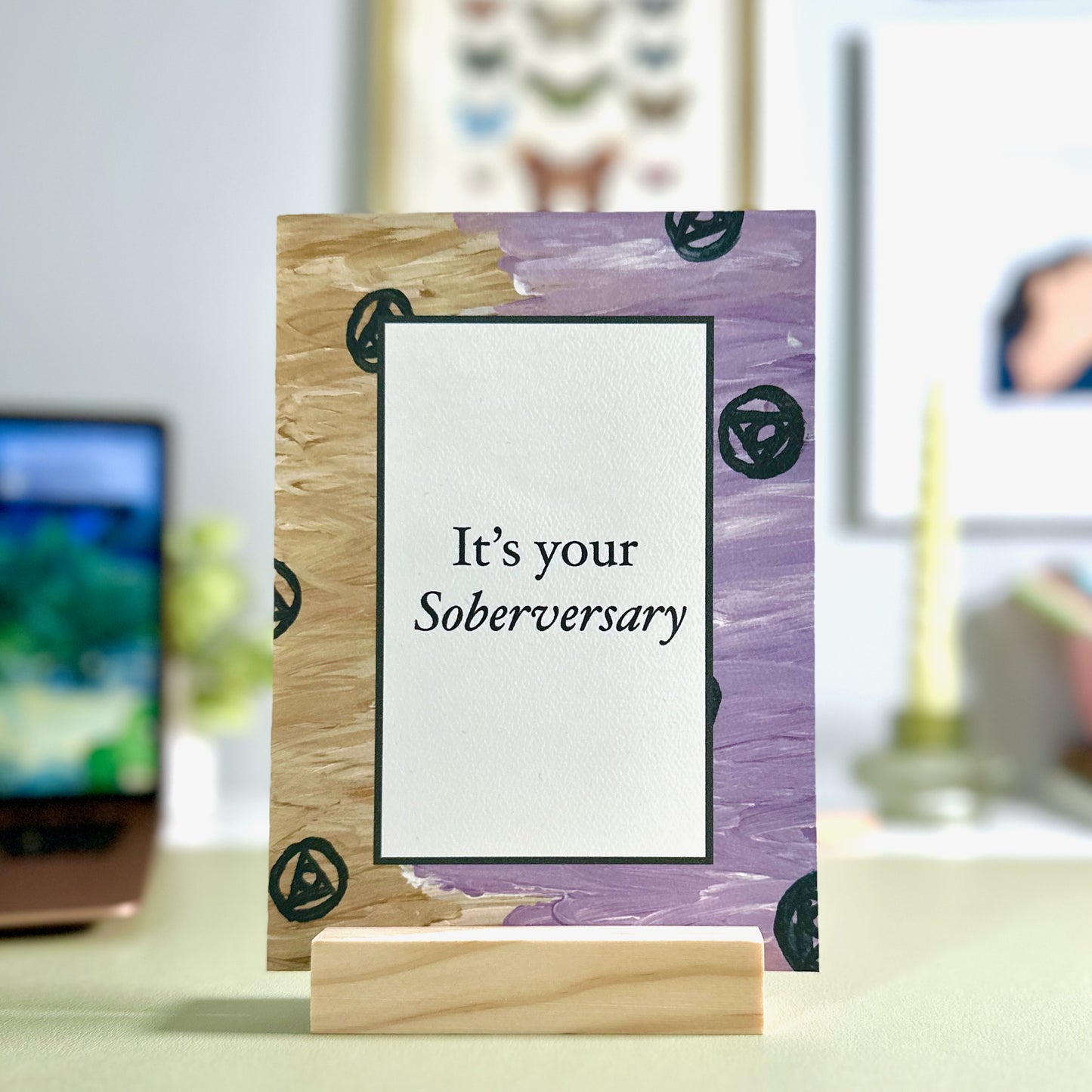 Soberversary Sobriety Anniversary Congrats Greeting Card