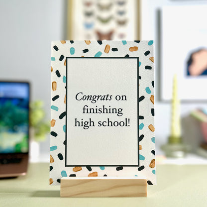 High School Graduation Congrats Greeting Card