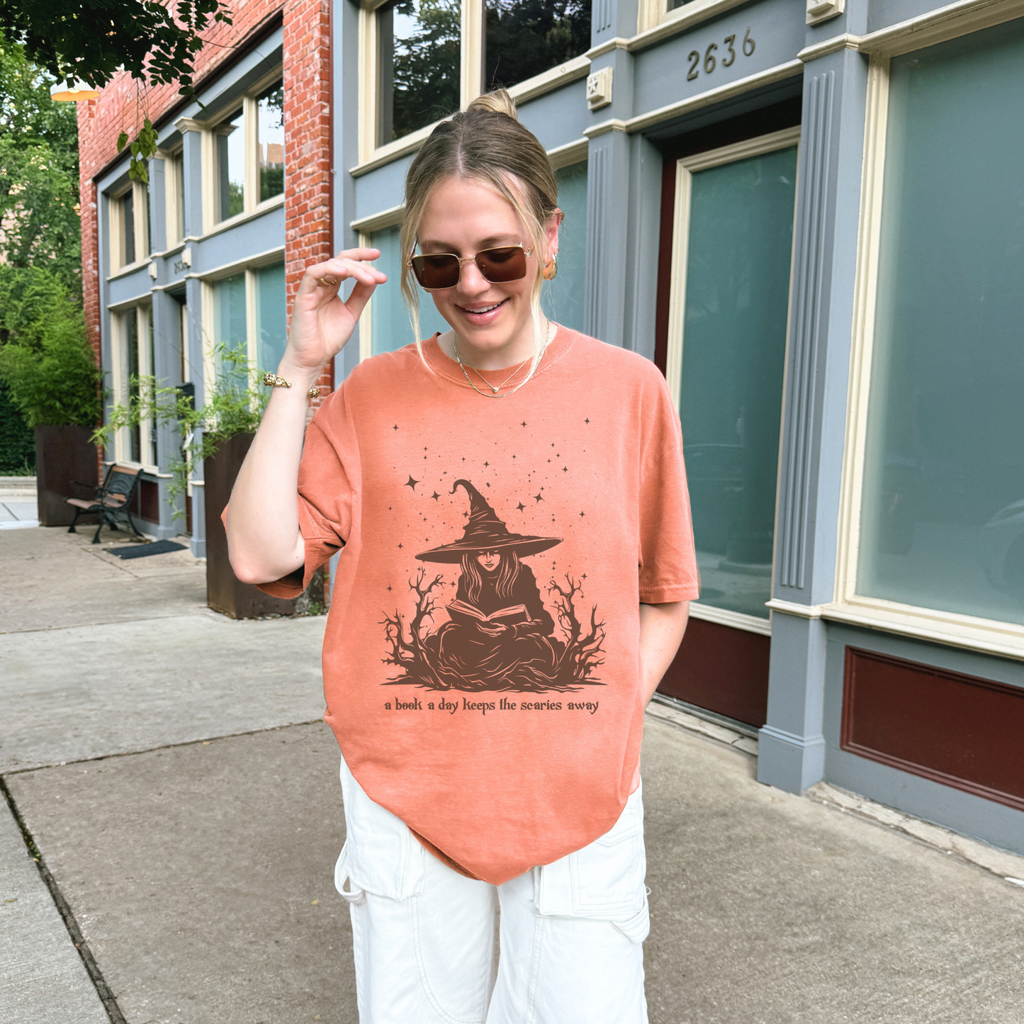 BOOKISH WHIMSICAL WITCH Fall & Halloween Tee