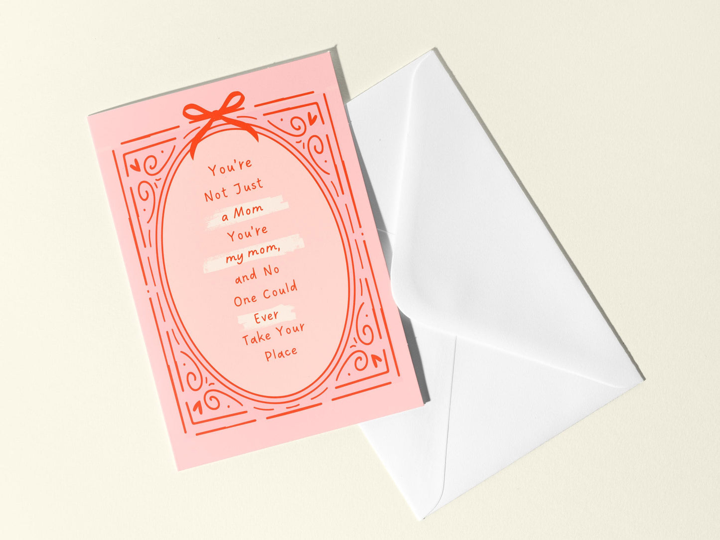 🖼️ Sentimental Happy Mother’s Day from Son or Daughter Card, Whimsical Doodle Art for Mom