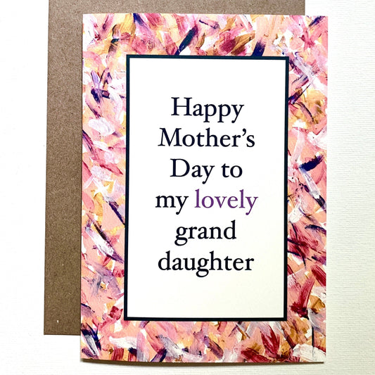 Granddaughter Mother's Day Greeting Card
