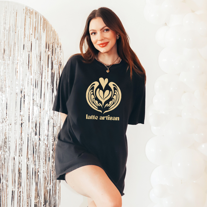 ☕ Latte Artisan Coffee Lover Barista Tee