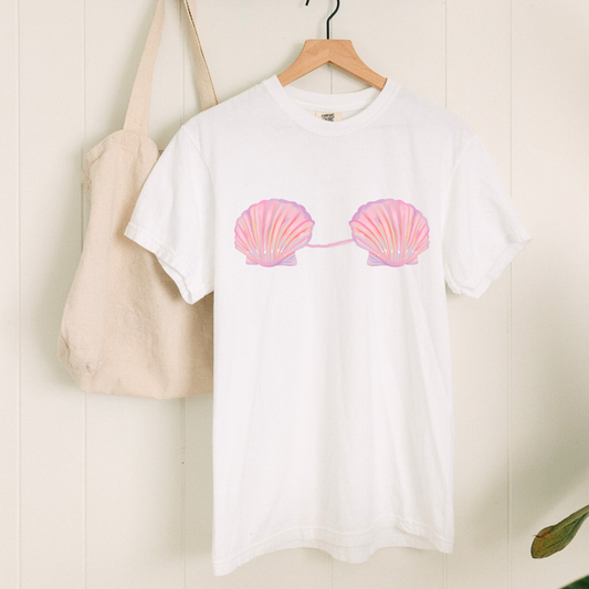 🧜‍♀️ Mermaid Shell Bra Ocean Fantasy Tee