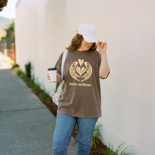 ☕ Latte Artisan Coffee Lover Barista Tee